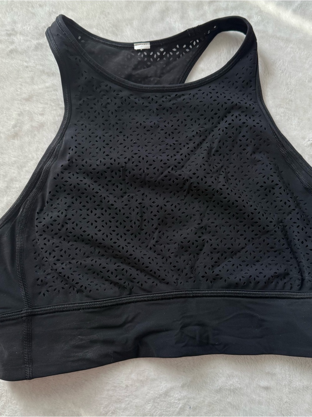 Black Laser-Cut Racerback Bralette - Women Intimates & Sleepwear